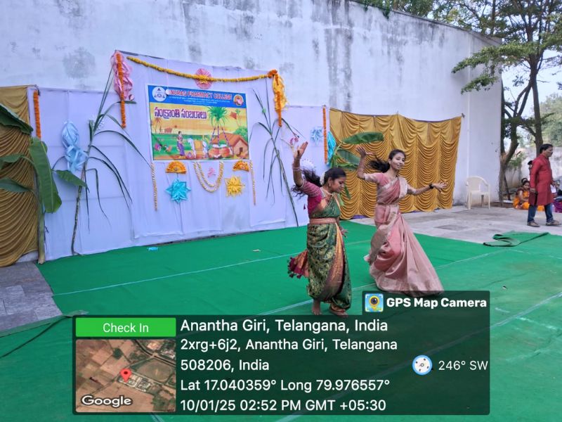 pongal festival celebrations at anurag pharmacy college