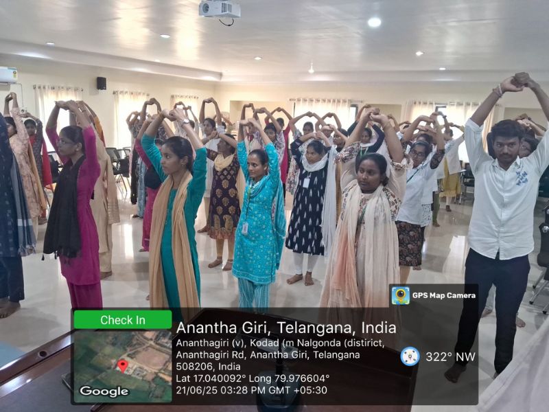 yoga day celebrations at anrp