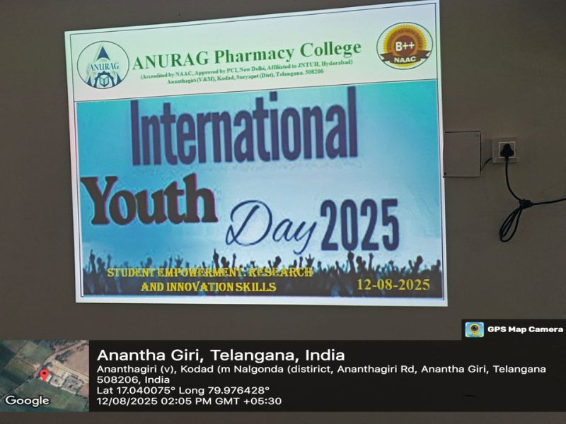 international youth day 2025 – anurag pharmacy college