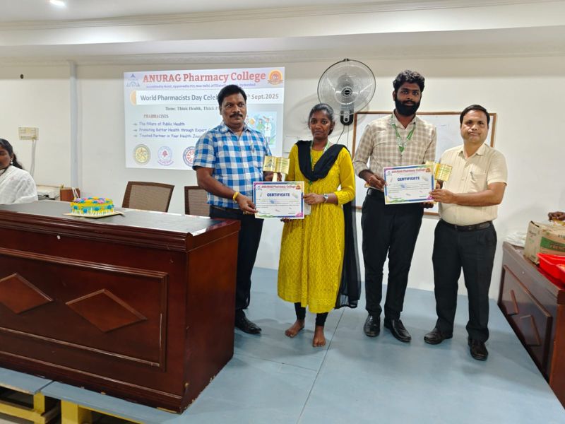 world pharmacists day celebrations 2025 at anurag pharmacy college