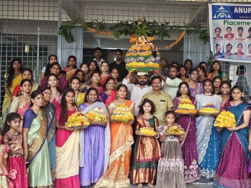 bathukamma 2025 at anurag pharmacy college