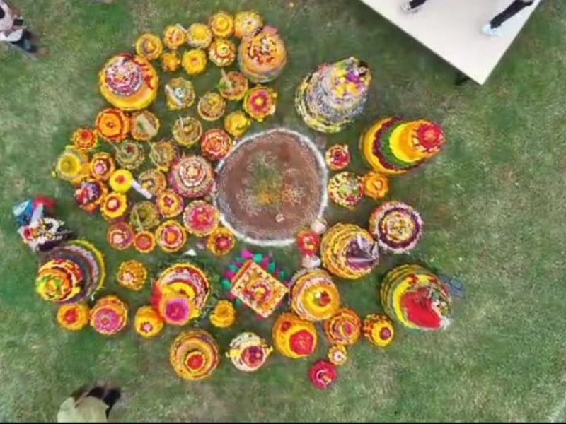 bathukamma celebrations 2k25 at anrp college