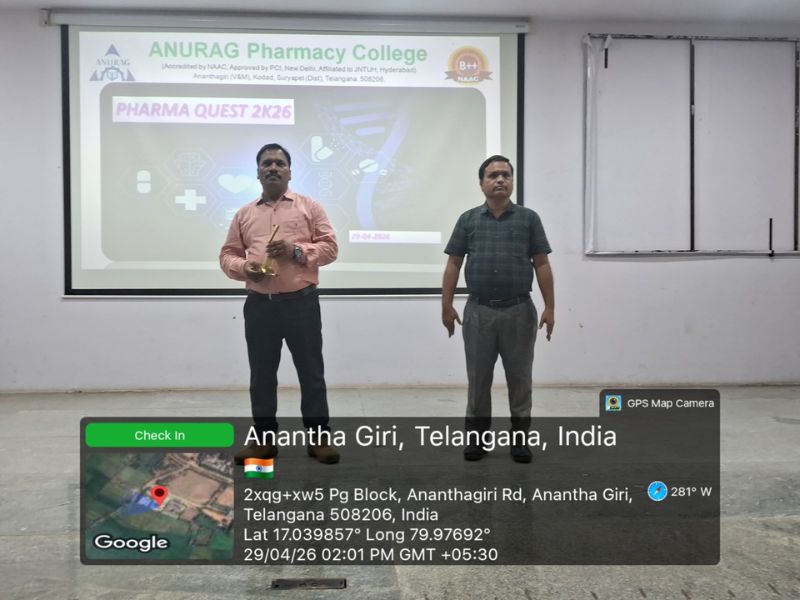 a one day national seminar titled “pharma quest 2026 – formulation & evaluation challenge”