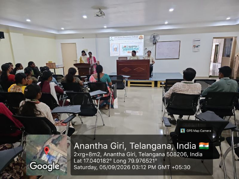 teachers’ day celebration at anurag pharmacy college